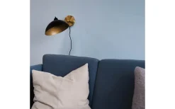 Futura Vägglampa Svart/Mässing