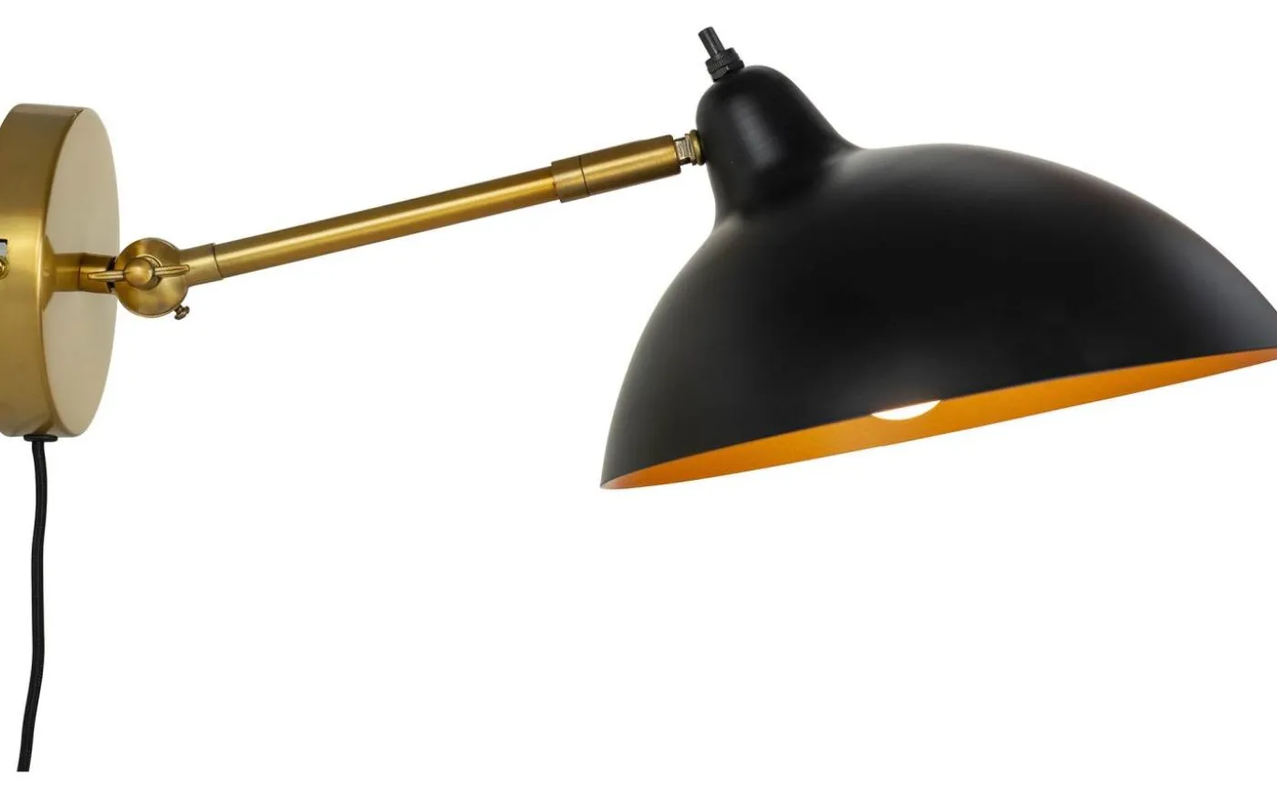 Futura Vägglampa Svart/Mässing