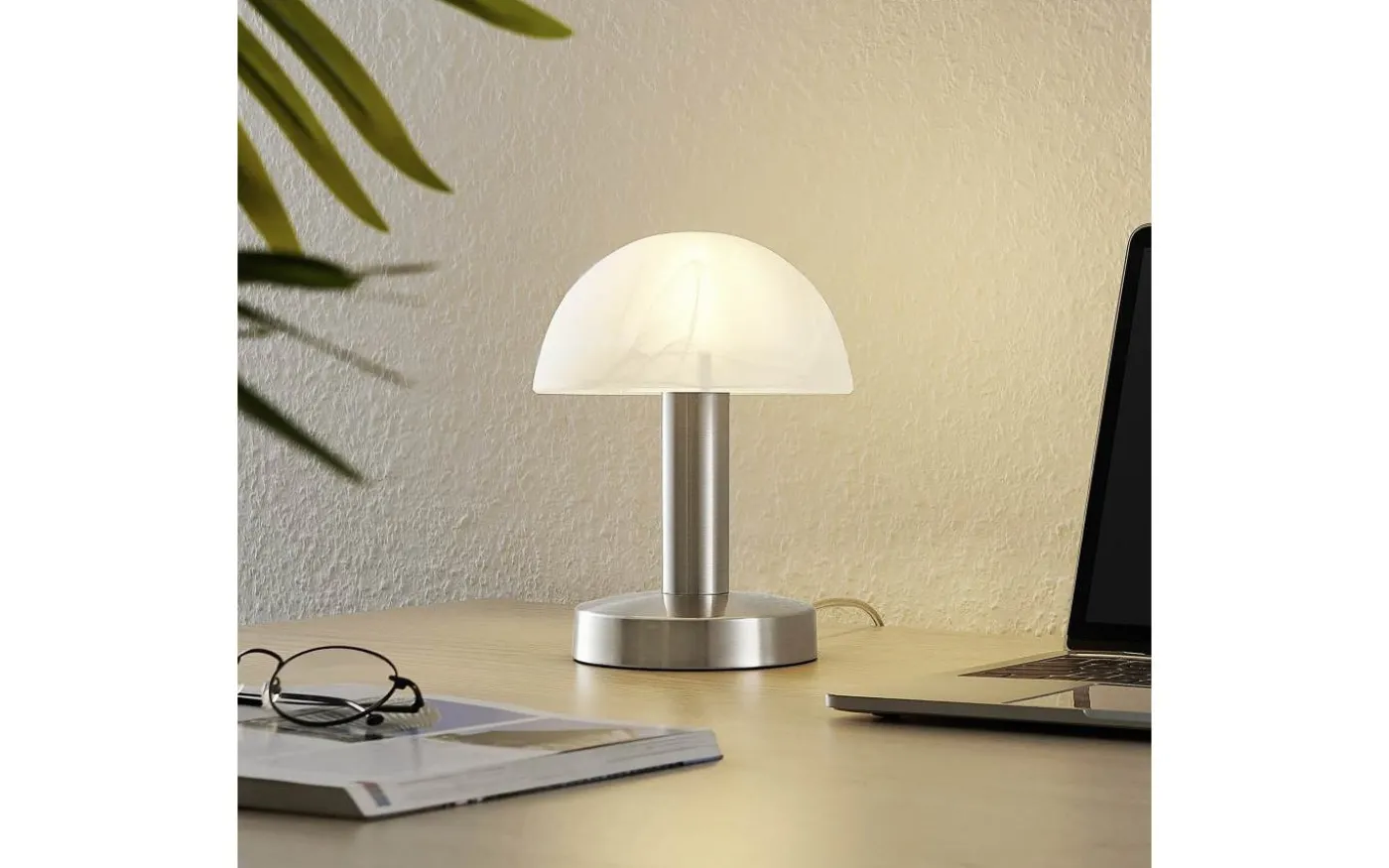 Fynn II Bordslampa 21cm E14 borstat stål