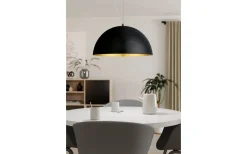 Gaetano Taklampa 53cm Svart/Guld