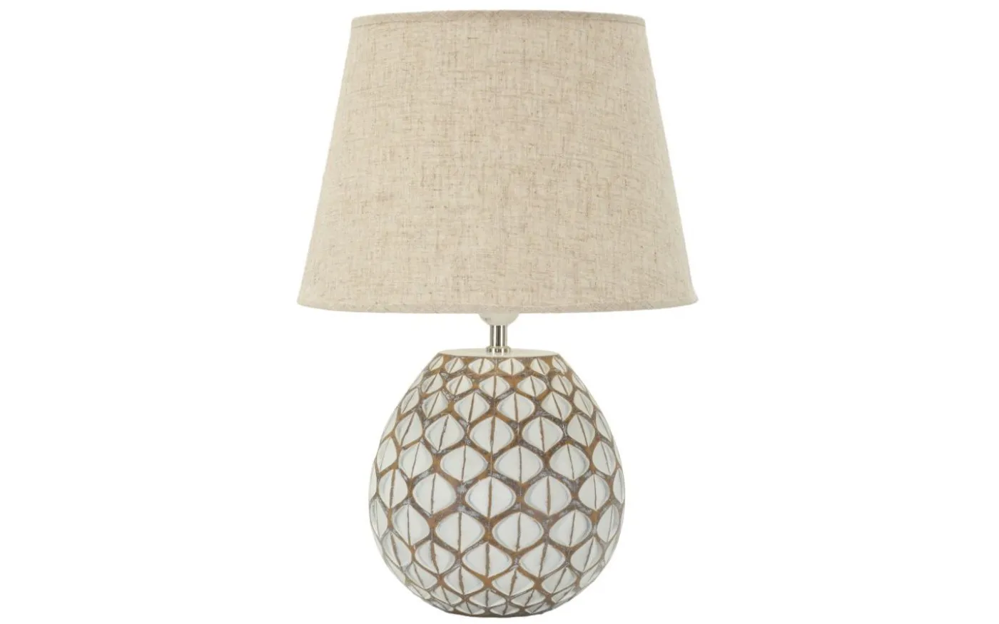 Gala Bordslampa 52cm Vit/Beige