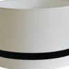 Galaxy Cylinder Lampskärm Hög Ø32cm Offwhite Black Ribbon