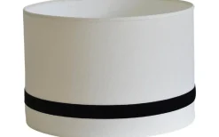 Galaxy Cylinder Lampskärm Ø30cm Offwhite Black Ribbon