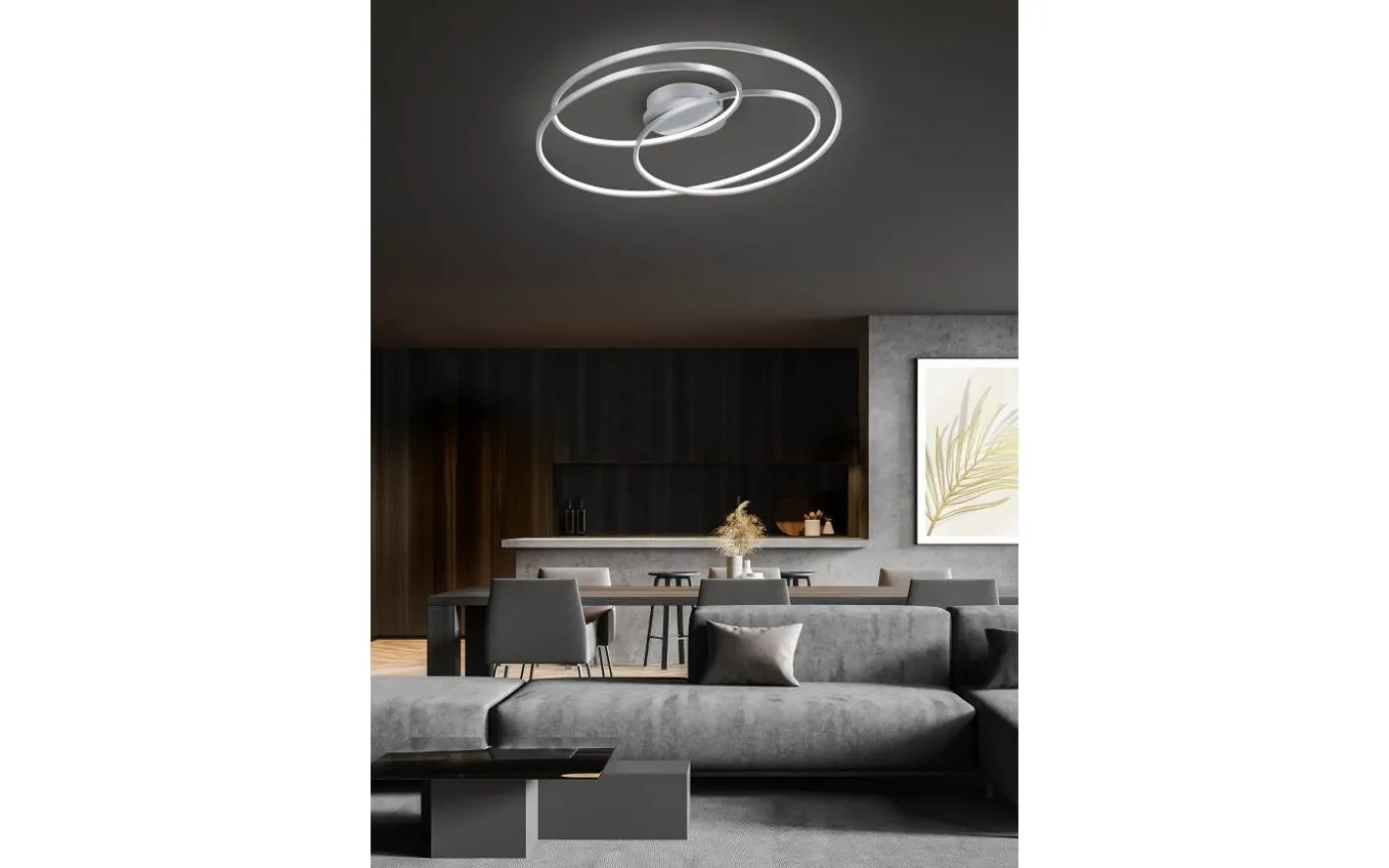 Gale Plafond LED 80cm borstad stål