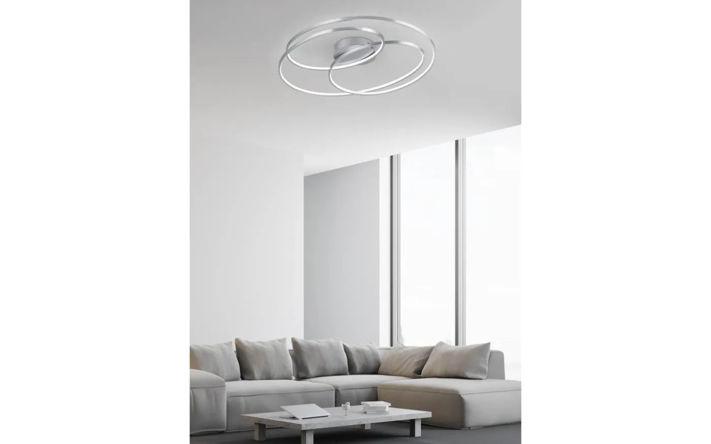 Gale Plafond LED 80cm borstad stål