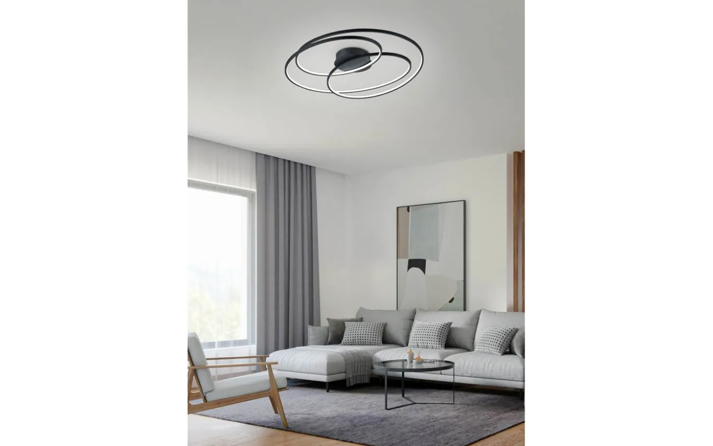 Gale Plafond LED 80cm mattsvart