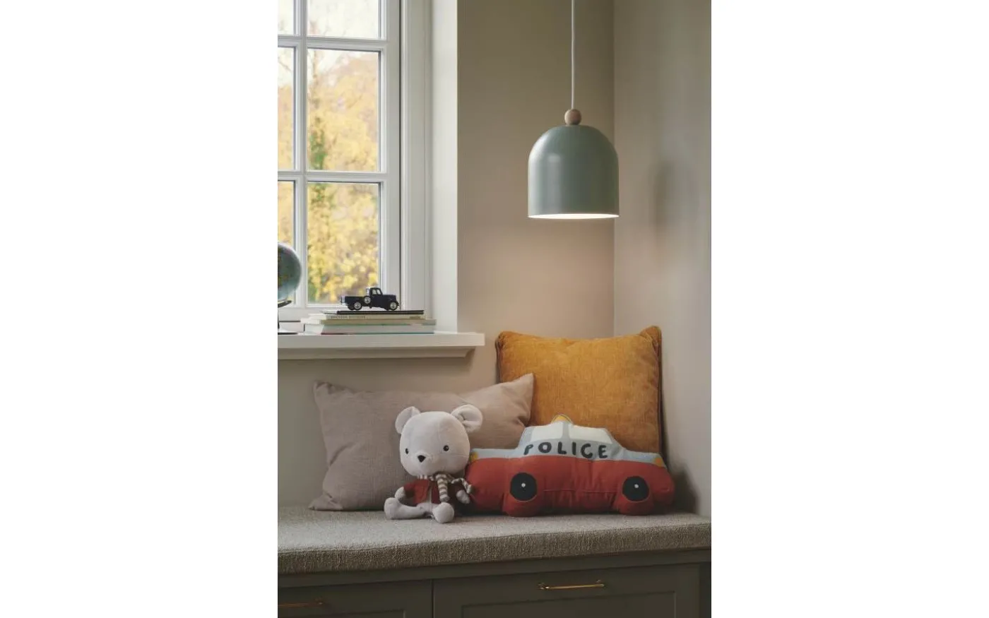 Gaston Taklampa 20cm Dovgrön