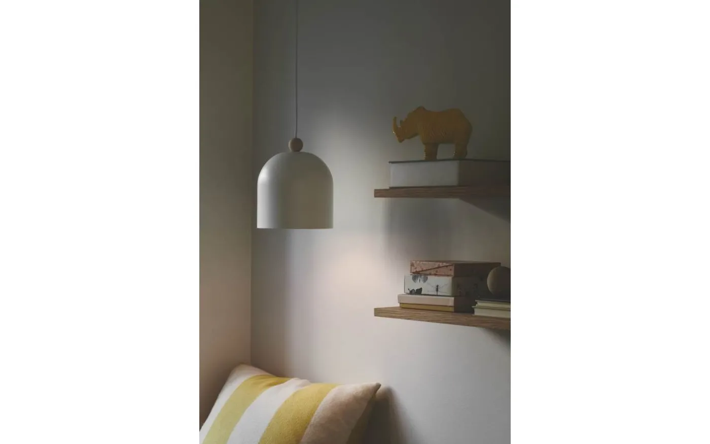 Gaston Taklampa 20cm Vit