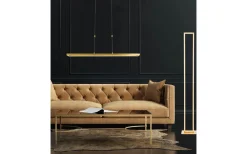 Gemini Taklampa 91cm LED 23W 3000K Bladguld