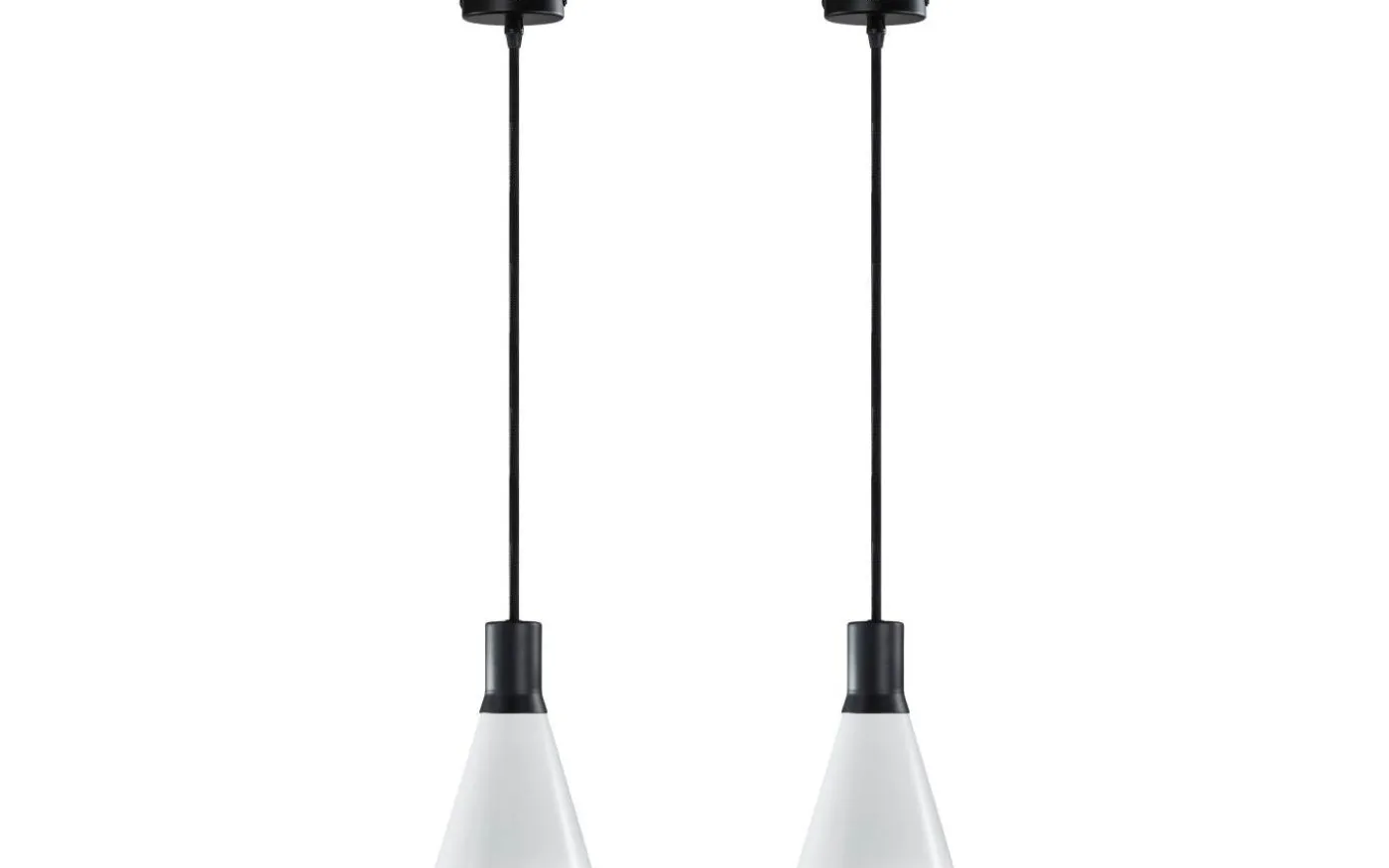 Gent Fönsterlampor 13cm Opal/Svart 2-pack