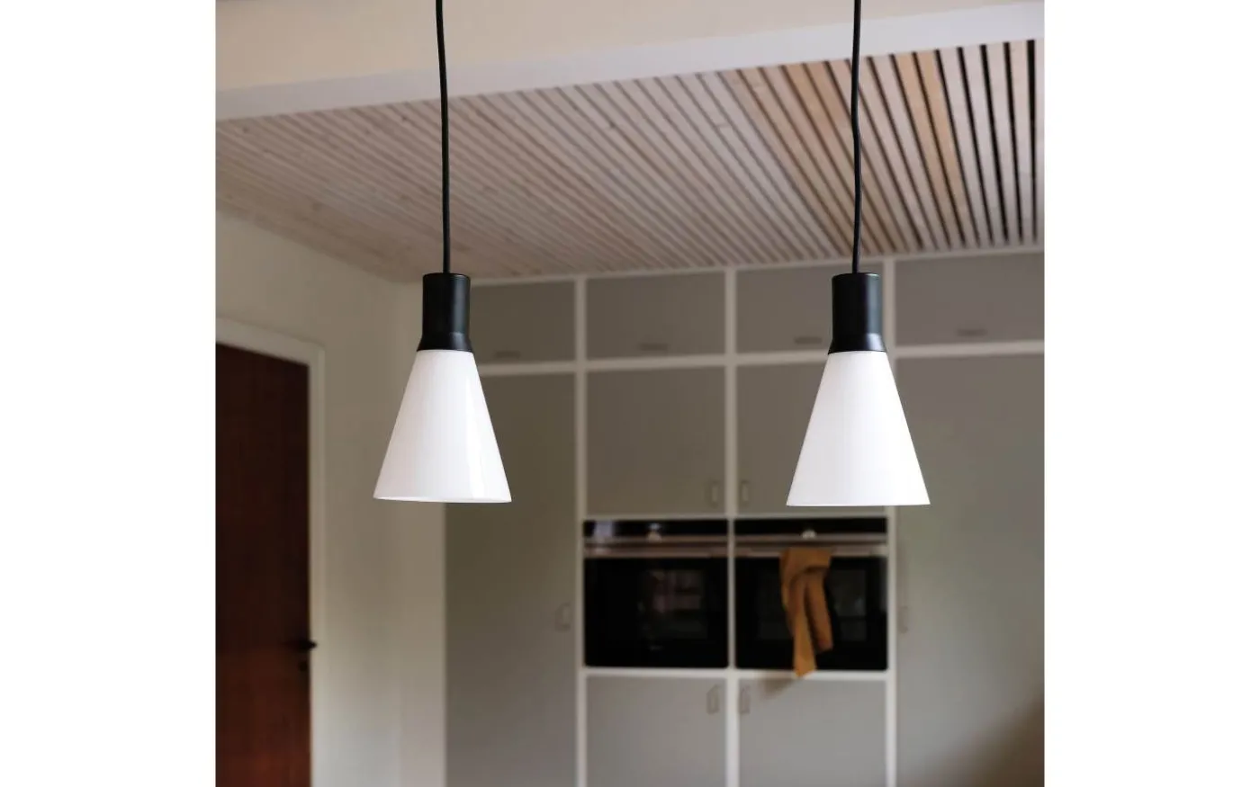 Gent Fönsterlampor 13cm Opal/Svart 2-pack