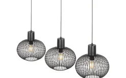 Gila Takpendel 3-delad E27 mattsvart