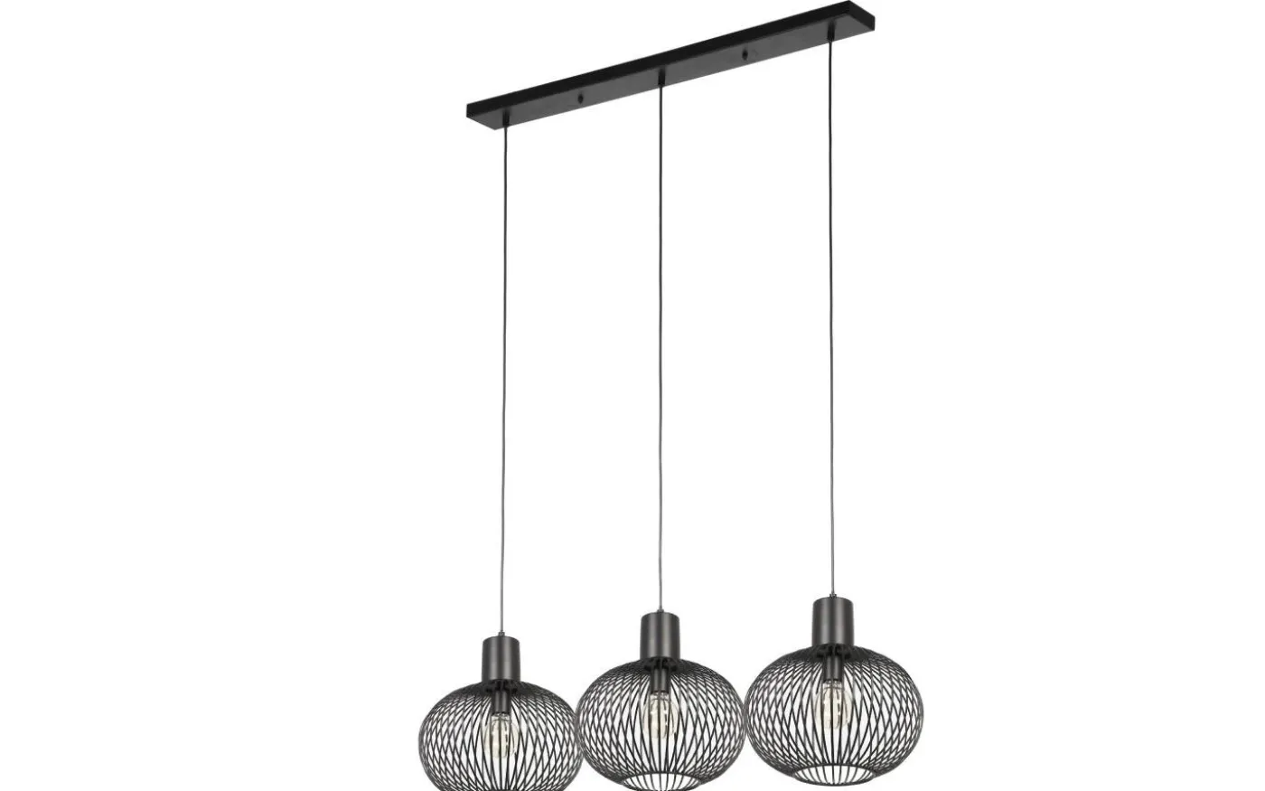 Gila Takpendel 3-delad E27 mattsvart