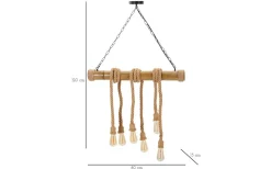 Gioia Taklampa 80cm Bambu/Rep