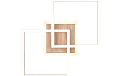 Giro Plafond LED fyrkantig träimitation/mattsvart