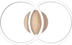 Giro Plafond LED rund träimitation/mattsvart