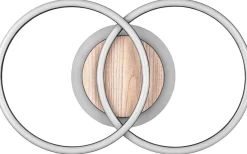 Giro Plafond LED rund träimitation/mattsvart