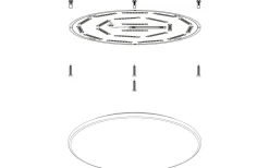 Giron Plafond 76cm LED 3000-5000K 54,5W med Fjärrkontroll Vit