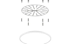 Giron Plafond 100cm LED 3000-5000K 73W Kristall med Fjärrkontroll Vit