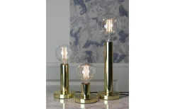 Glans Bordslampa 8,5cm E27 Mässing