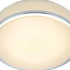 Global Plafond 28cm LED Vit/Krom IP44