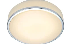 Global Plafond 28cm LED Vit/Krom IP44