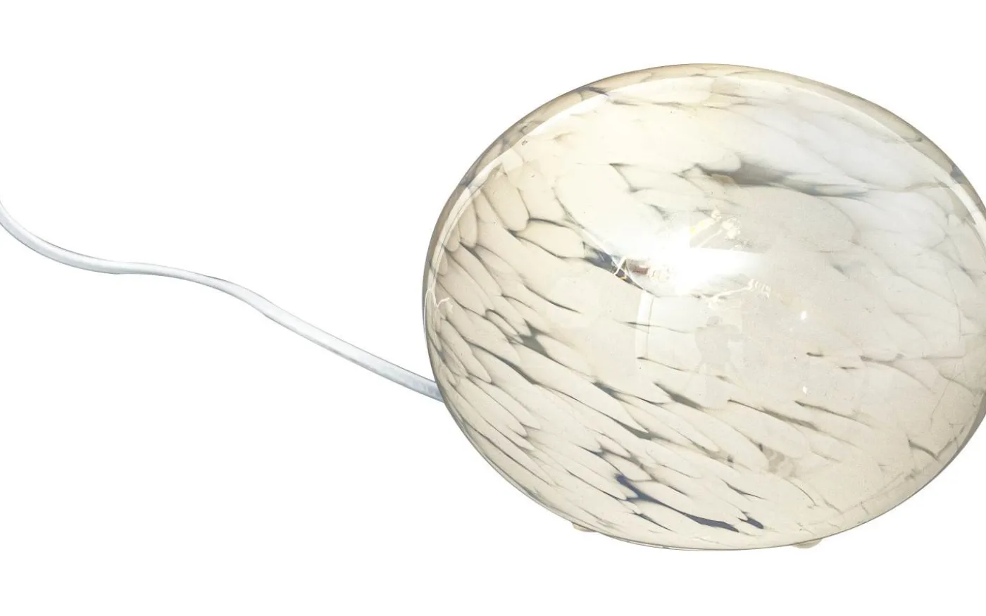 Globus Bordslampa 18cm Vit Prickig