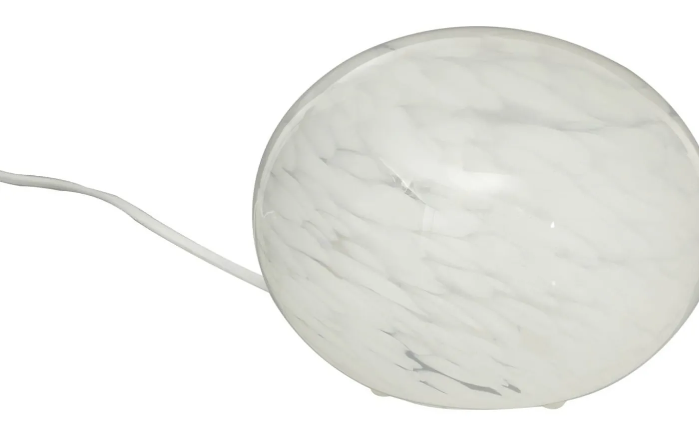 Globus Bordslampa 18cm Vit Prickig