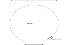 Globus Bordslampa 18cm Vit Prickig