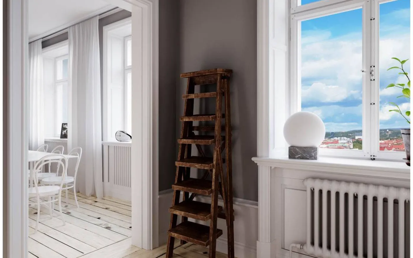 Glori Bordslampa 35,5cm Matt Vit