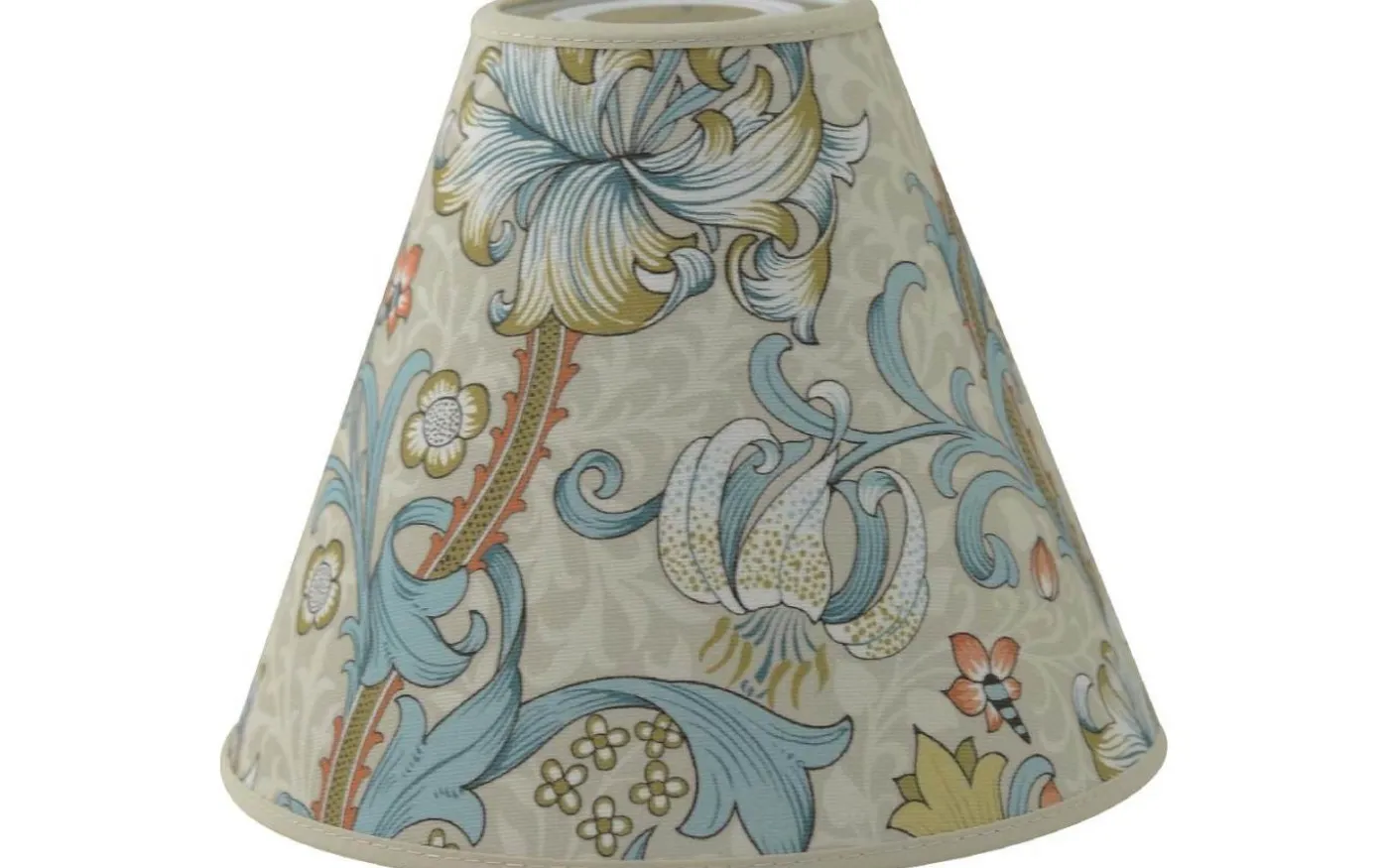 Golden Lily Toppringsskärm Ø22cm Teal William Morris