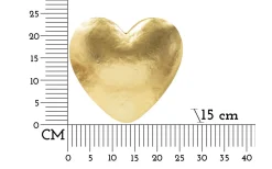Goldy Vägglampa Hjärta 24cm Guld