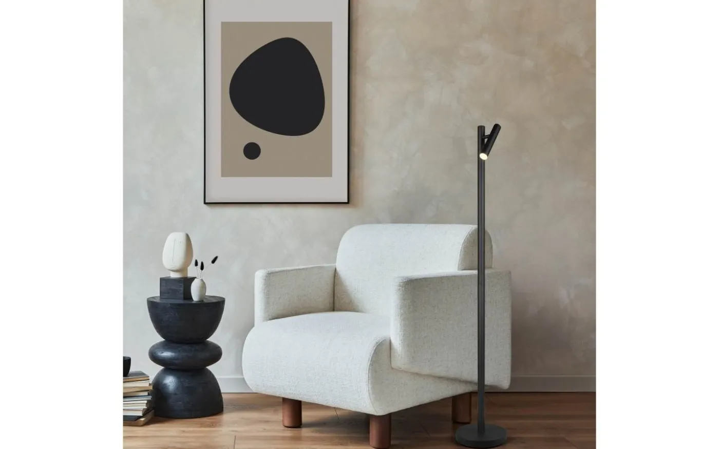 Gomez Golvlampa LED mattsvart