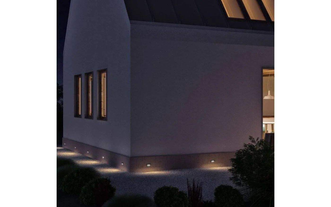 Gordiq L Vägglampa LED Antracitgrå