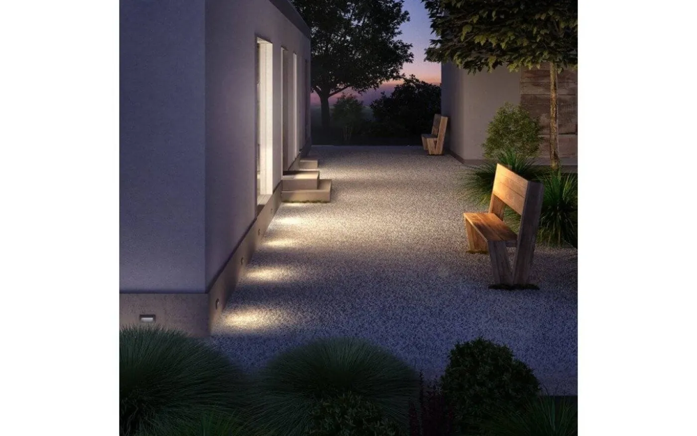 Gordiq L Vägglampa LED Antracitgrå