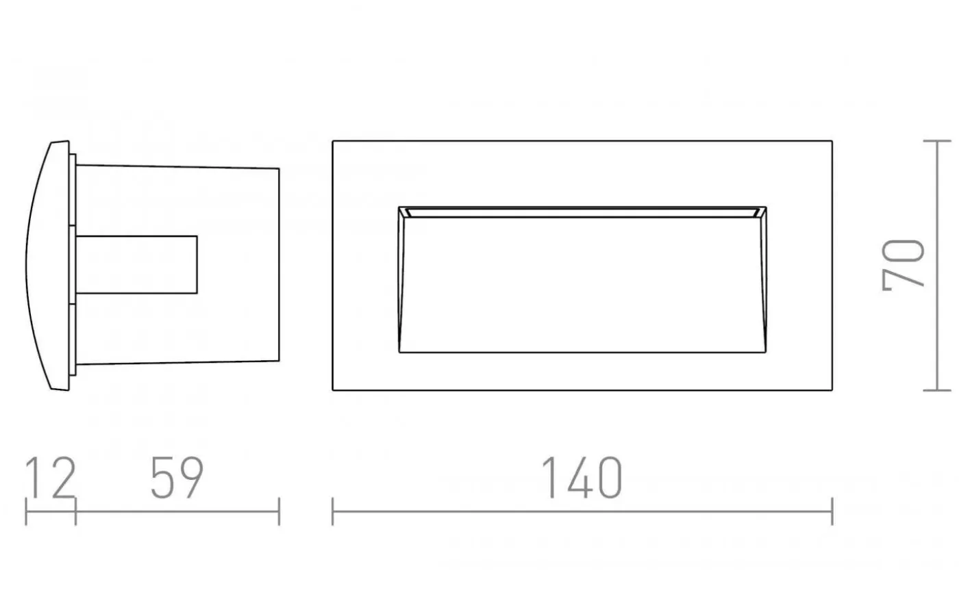 Gordiq L Vägglampa LED Antracitgrå
