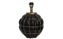 Grace Kelly Lampfot 38cm Svart/Mässing