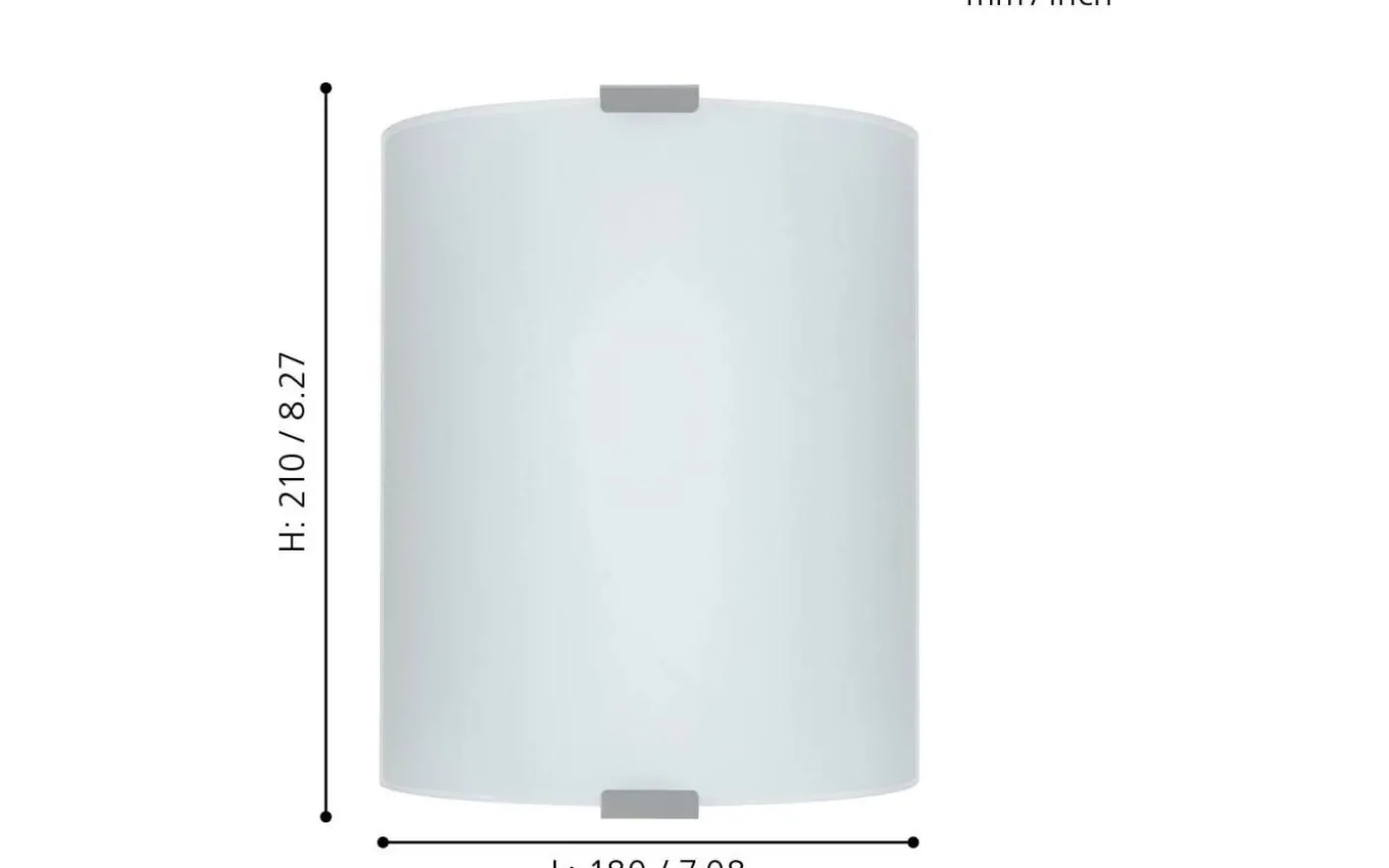 Grafik Vägglampa Silver