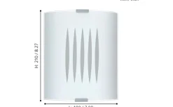 Grafik Vägglampa Vit