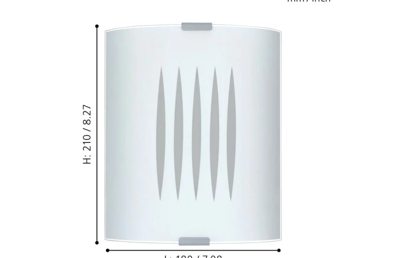 Grafik Vägglampa Vit