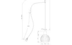Grafika Fönsterlampa 15cm Vit