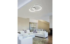 Granada Plafond LED 2-delad 59cm krom