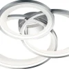 Granada Plafond LED 3-delad 71cm matt vit/krom