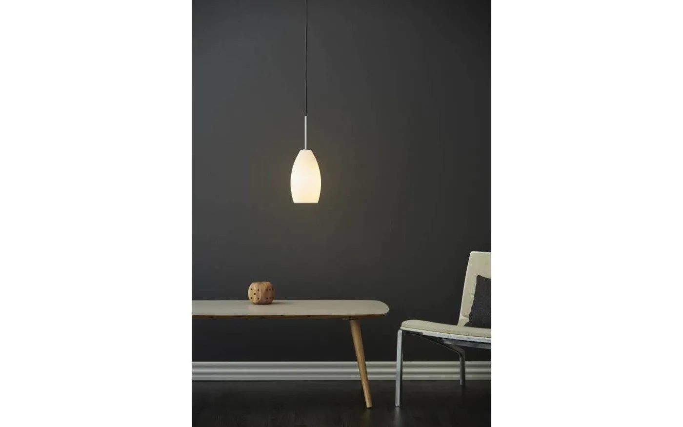 Granat Glaspendel 14cm