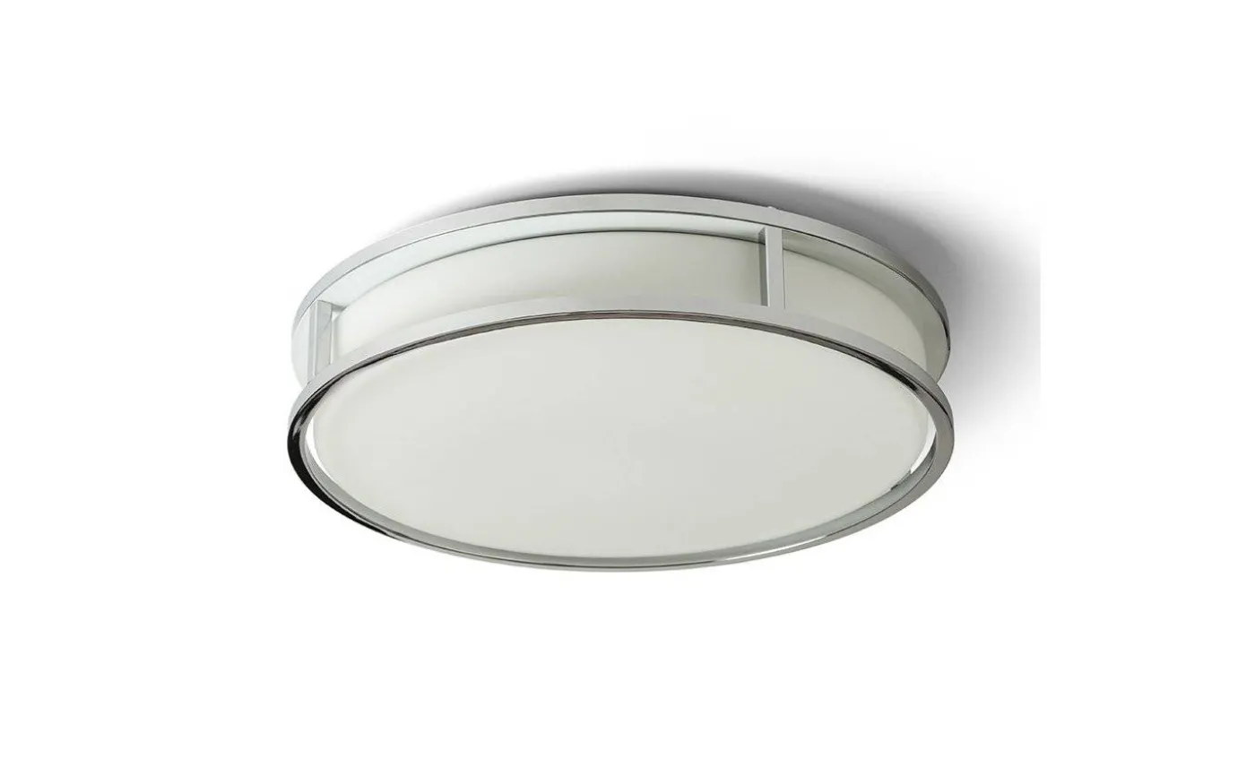 Grande Plafond 35cm Plafond Krom/Opal 24W LED 3000K IP44