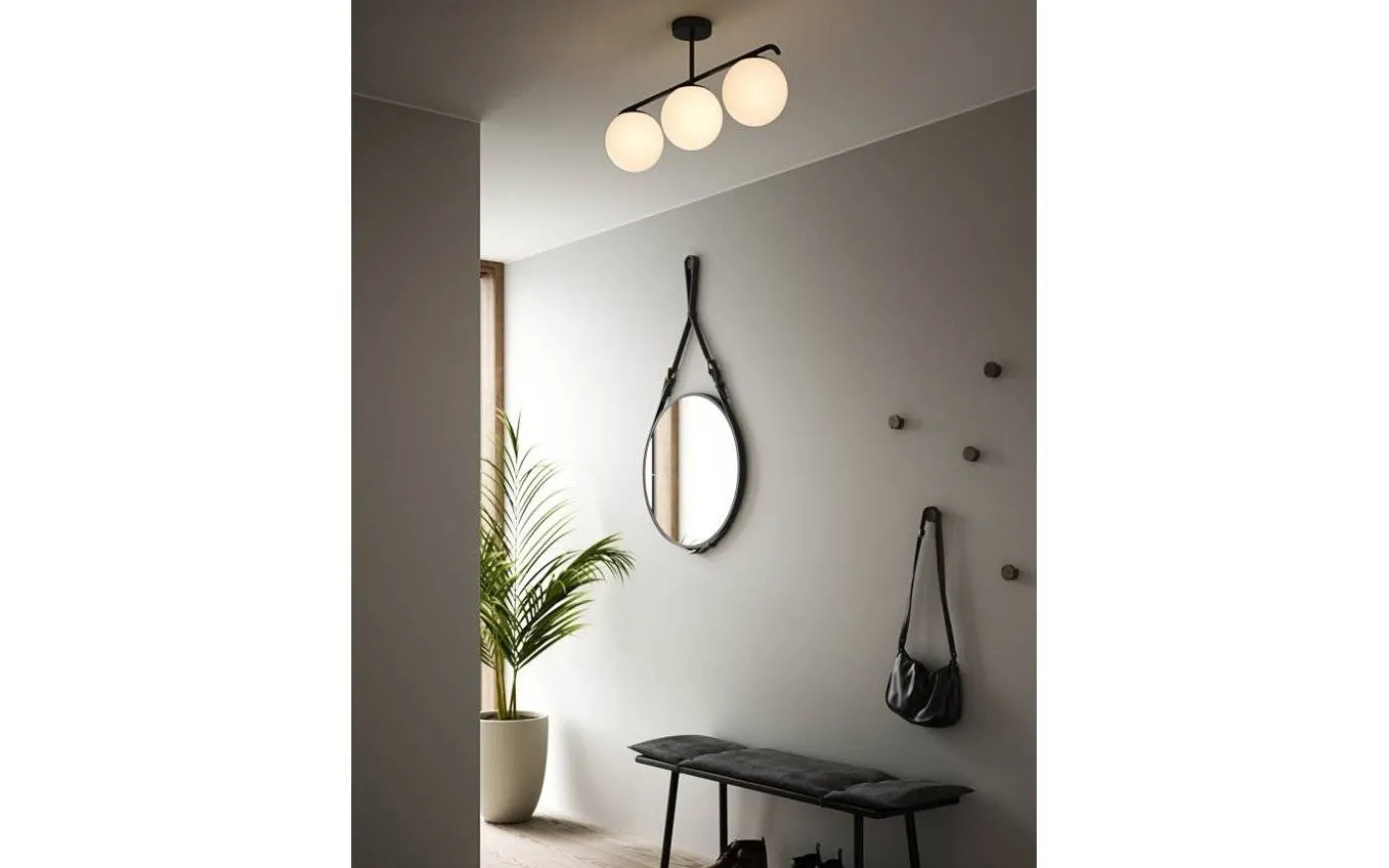 Grant Taklampa 69cm Svart