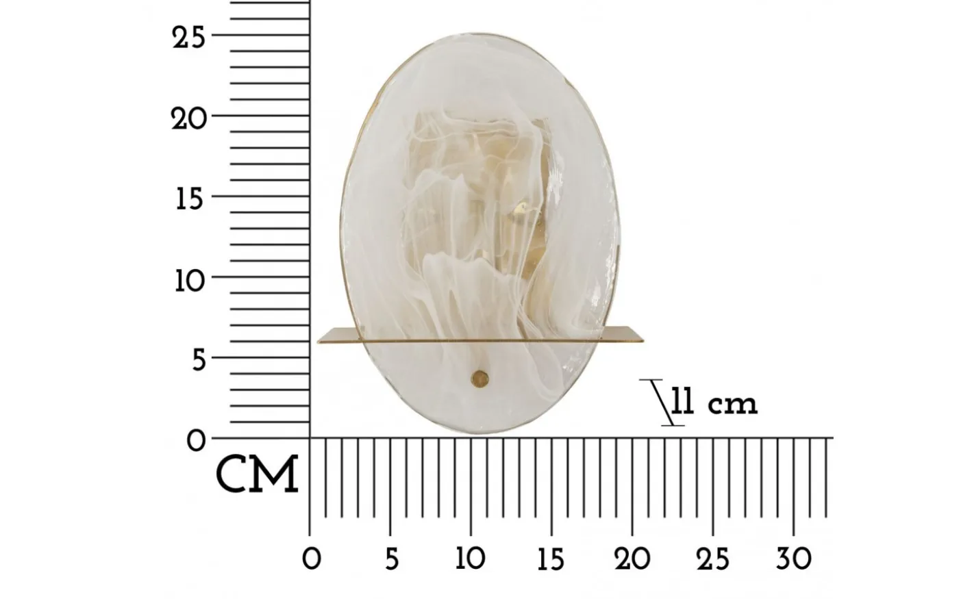 Grazia Vägglampa 25cm Guld