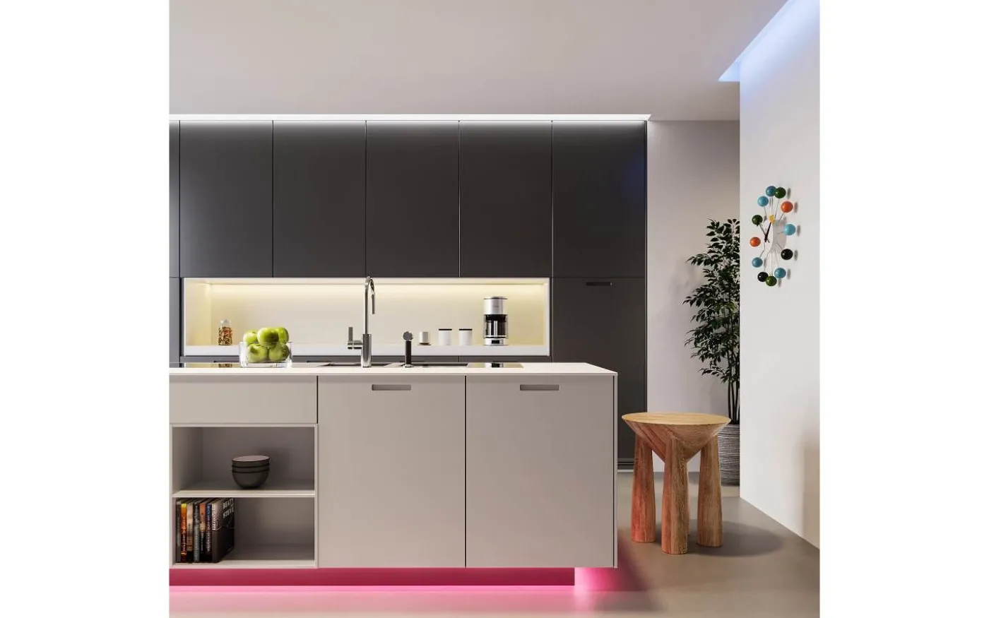 Grip LED-remsa 5m RGB+3000K Komplett Kit Svart