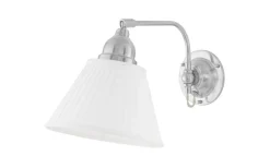 Gripenberg - Förnicklad / Fast montage / Vit sld