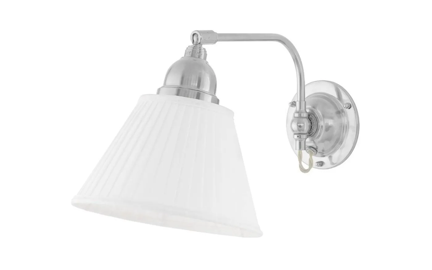 Gripenberg - Förnicklad / Fast montage / Vit sld